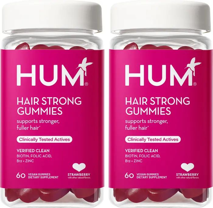 Hum Nutrition Hair Strong Vegan Gummies for Stronger & Fuller Hair Duo $52 Value | Nordstrom | Nordstrom