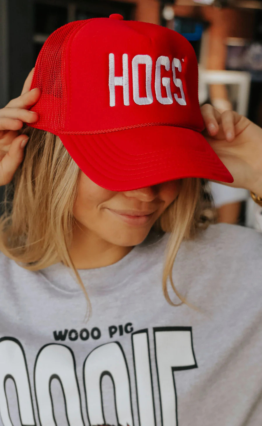 charlie southern: hogs trucker hat | RIFFRAFF