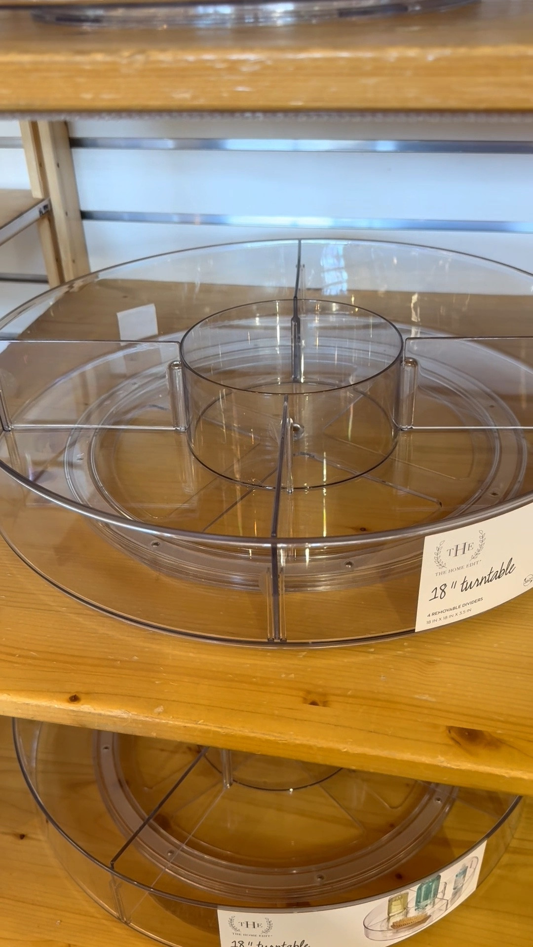I recently purchased a clear acrylic turntable to organize my family’s snacks in the pantry. This one — which has 5 compartments whichbis wonderful. This also works for make-up, back-stock of products, spices, oils, and condiments. 🥫💅🏻

If you’re a creative or crafter this would also work well in your craft room to organize materials, adhesives, tools, markers, and brushes. 🎨🧶🪡🧵

#pantryorganization #clearturntable #kitchenorganization #craftsstorage #craftsroom #clearlazysusan #snackorganization #makeuporganizer #refrigeratororganization

#LTKHome