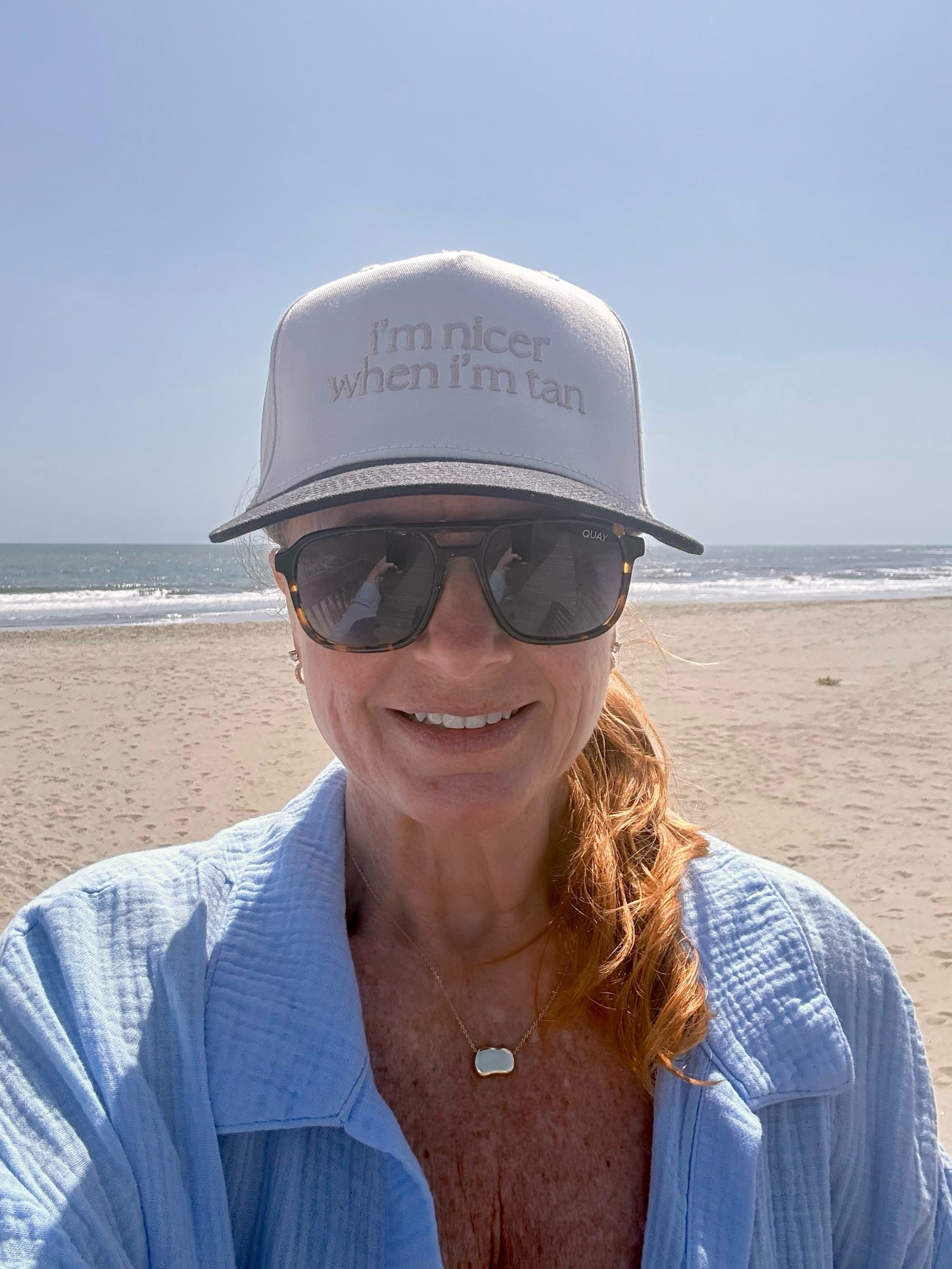 “i’m nicer when i’m tan” - my new favorite trucker hat for summer @amazonfindsandfashion @Electric Picks Jewelry 
#truckerhat #trendinghat #beachhat #amazonfinds #goldnecklace #dakotanecklace #electricpicks
LTKOver50 #momover50


#LTKmomlife #LTKSwim #LTKSeasonal