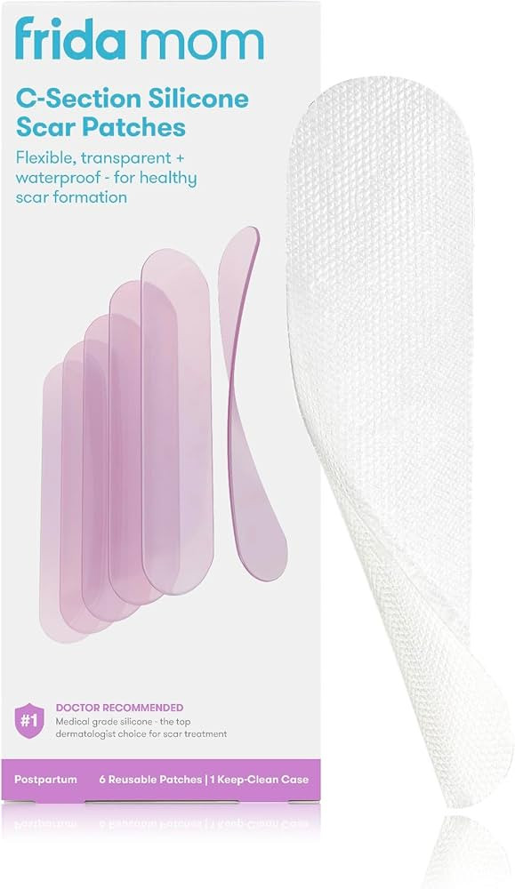 Frida Mom C-Section Silicone Strips, C-Section Recovery Must Have Scar Patches, Reusable Medical ... | Amazon (US)
