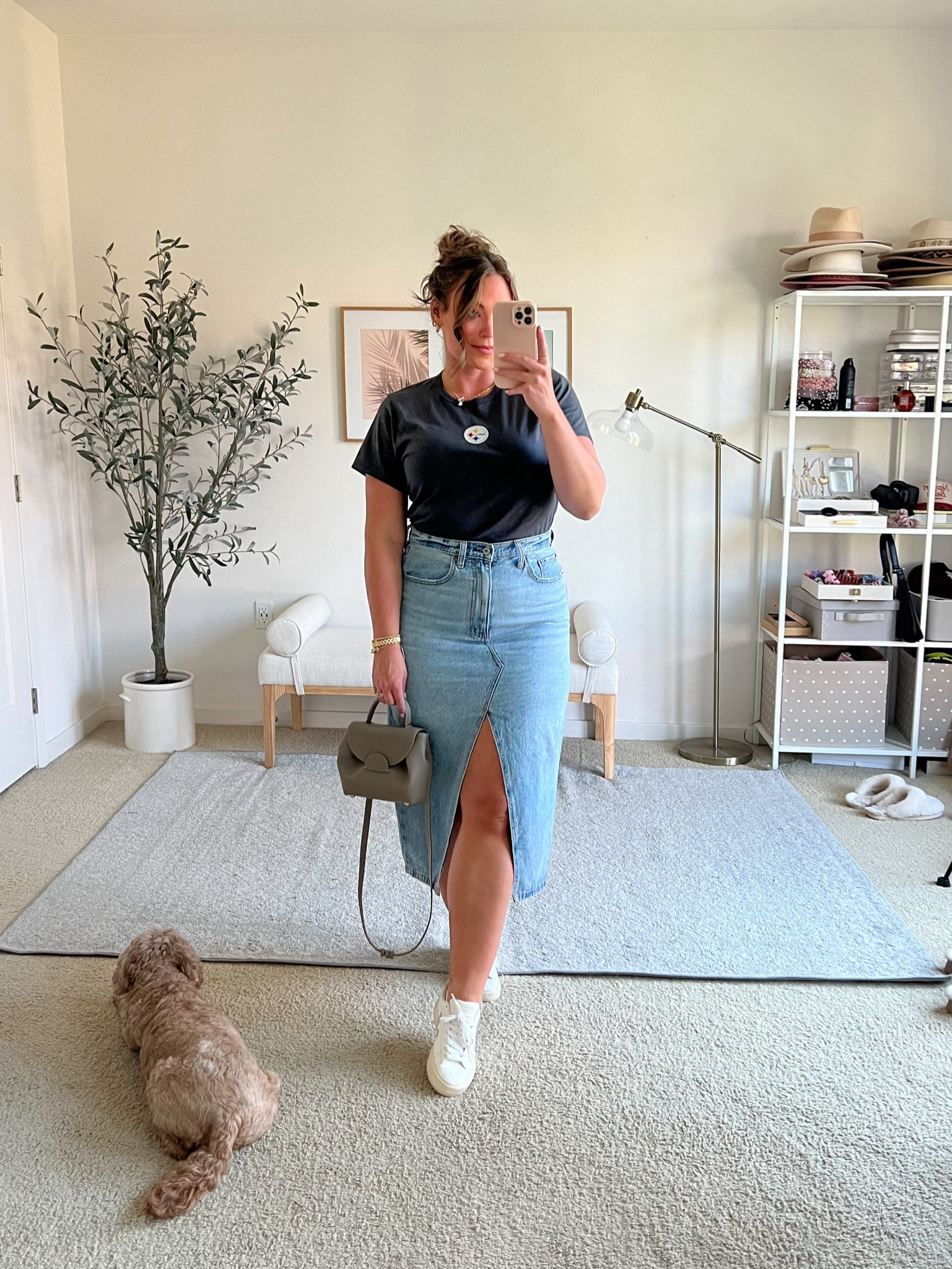 Game day outfit 🏈♥️✨

Medium top, Jean skirt I had sized up one size 


#LTKMidsize #LTKSeasonal