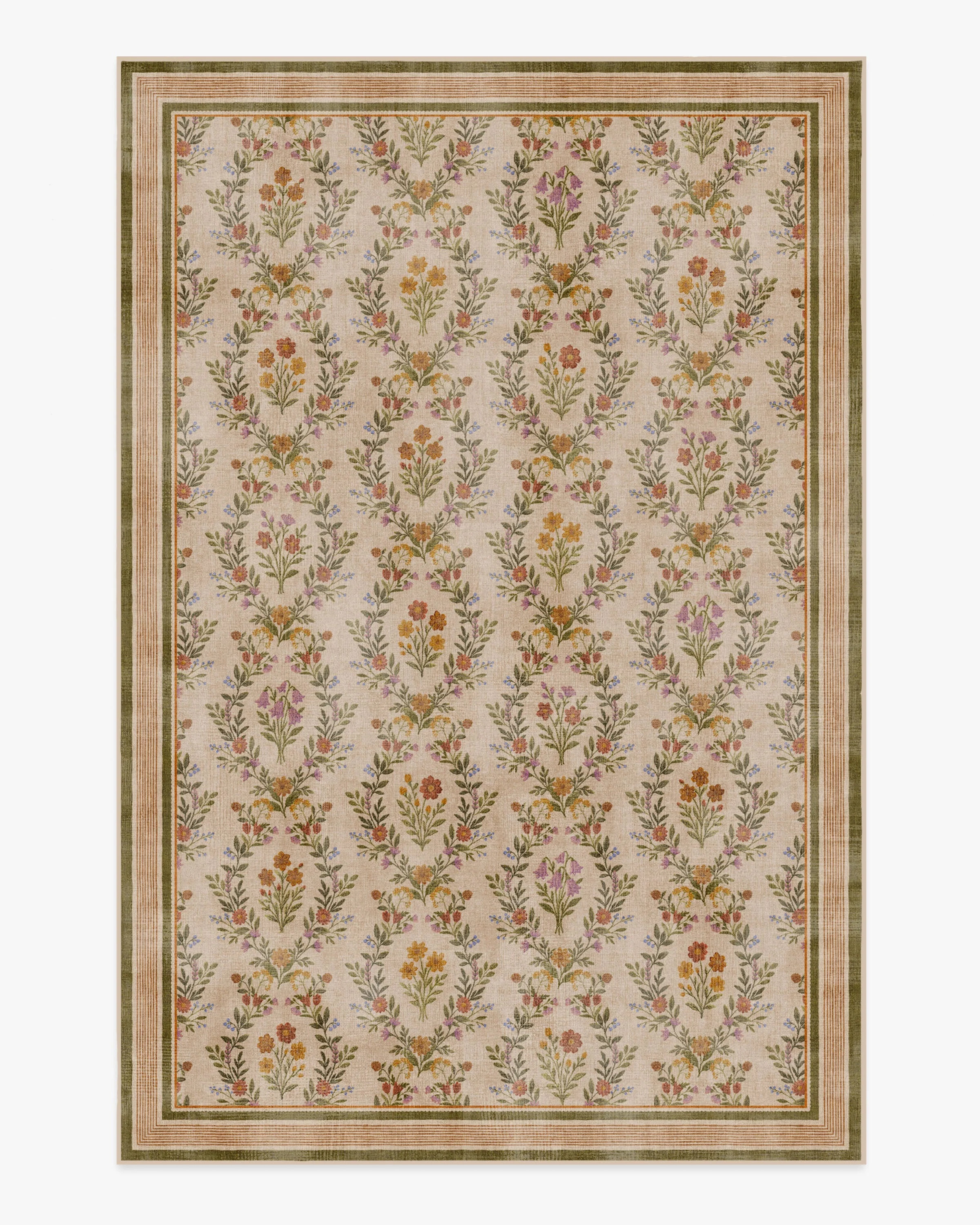 Bronwyn Natural Multicolor Flatwoven Rug | Ruggable US | Ruggable