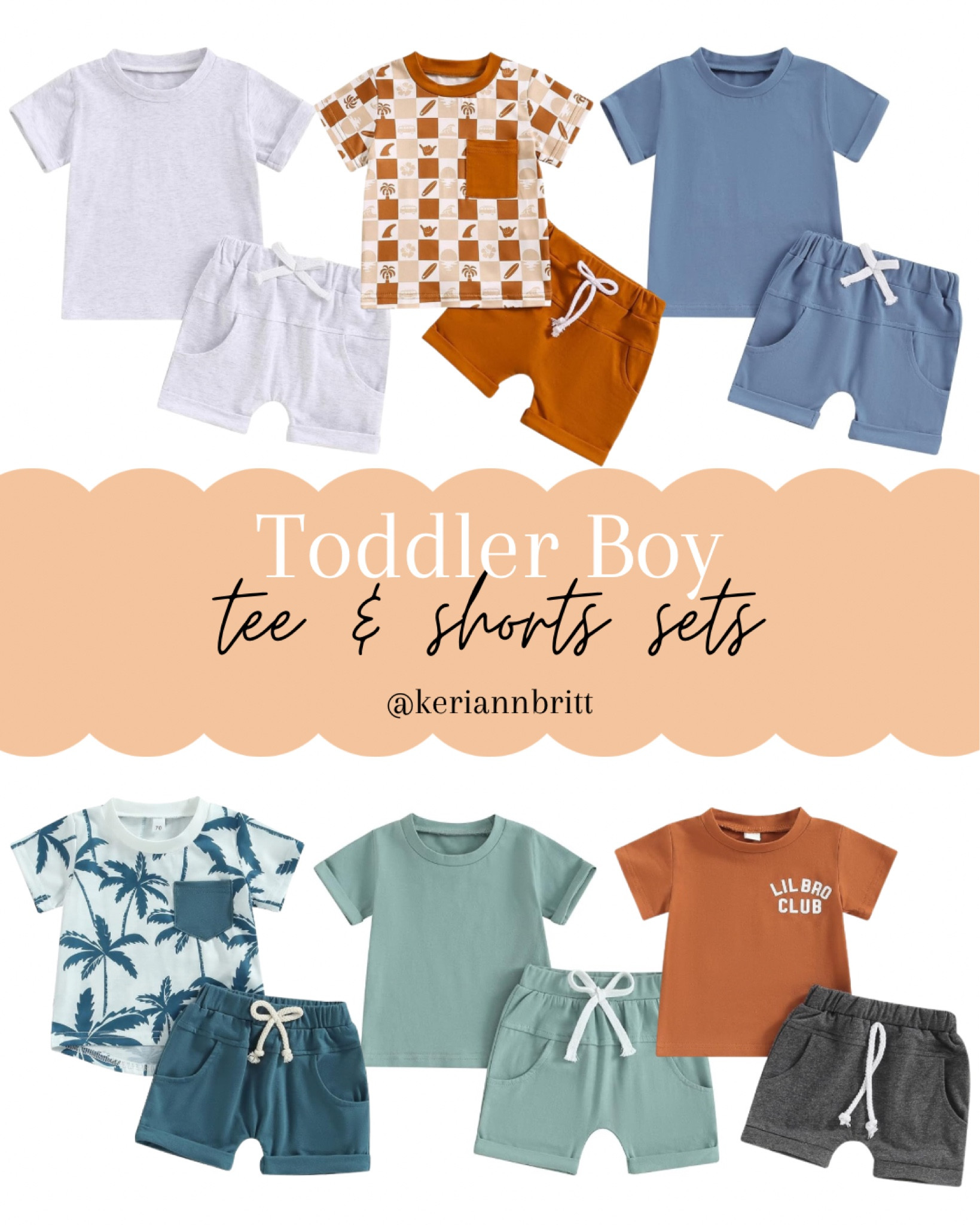 Toddler Boy Summer Tees and Shorts Sets on Amazon 

#LTKKids #LTKBaby