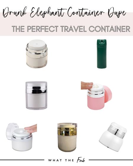 Drunk Elephant container dupes

#LTKbeauty #LTKtravel #LTKhome