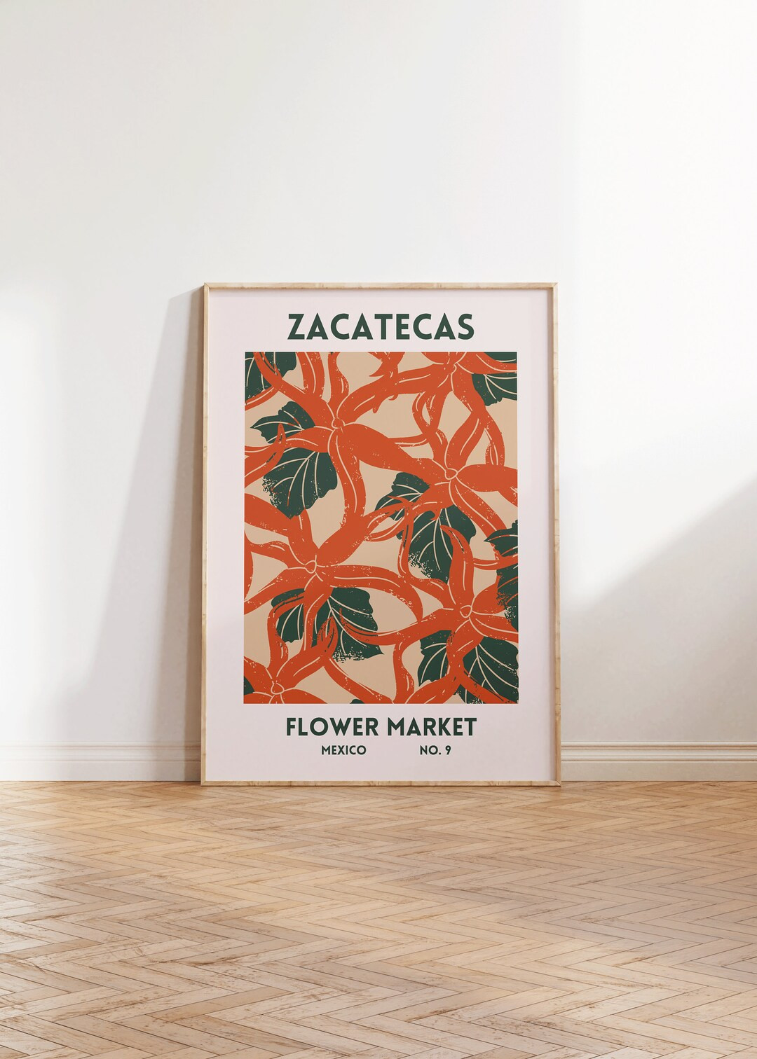 Zacatecas Wall Art Mexican Decor Zacatecas Poster Botanical Gallery Wall Art Flower Market Zacate... | Etsy (US)