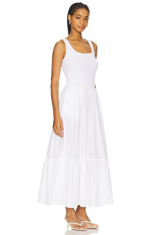Mixed Media Dress in Optic White | Revolve Clothing (Global)