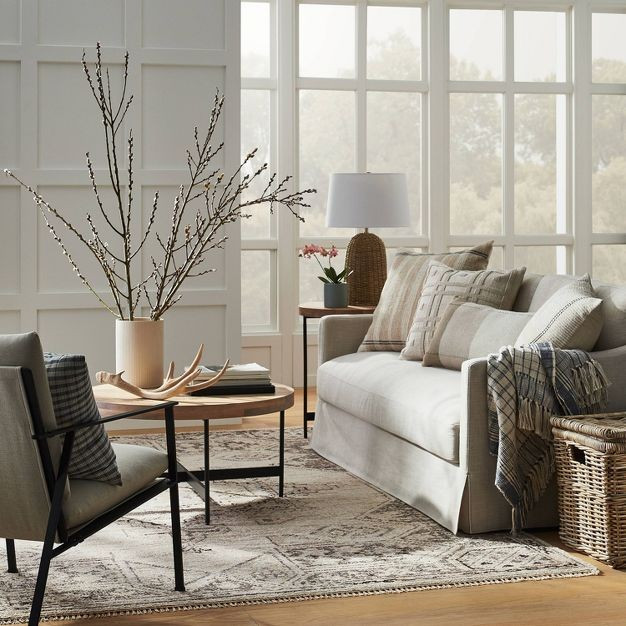 Knolls Authentic Hand Knotted Distressed Persian Style Rug - Threshold™ designed with Studio Mc... | Target