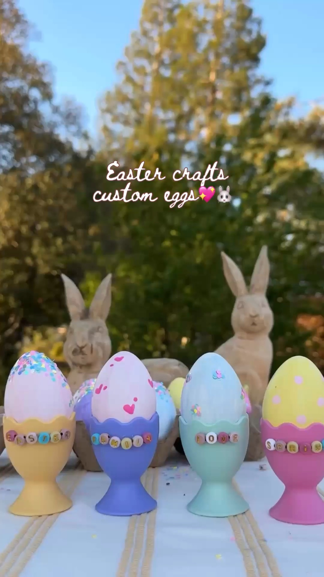 Custom eggs!💖🐰✨ paint and glitter as you wish! Then embellish these adorable egg holders with beads!

#LTKSpringSale #LTKspring #LTKspringtrends