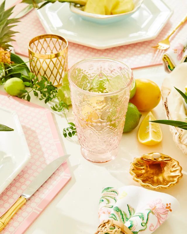 Textured Glass Tumbler Set | Lilly Pulitzer | Lilly Pulitzer