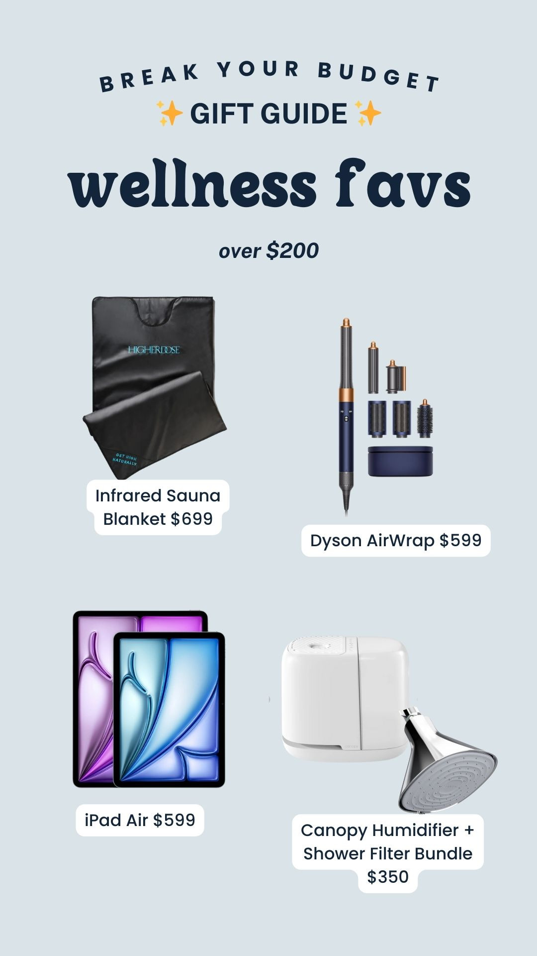 Gift Guide Over $200: Wellness splurges that are worth the money! 

#LTKSeasonal #LTKHoliday #LTKGiftGuide