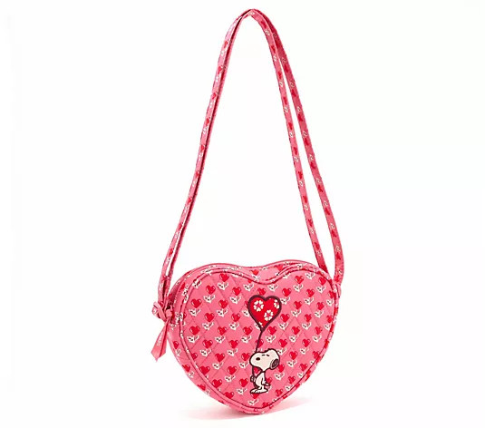 Make Your Selection: Vera Bradley Peanuts Verona Heart Crossbody | QVC