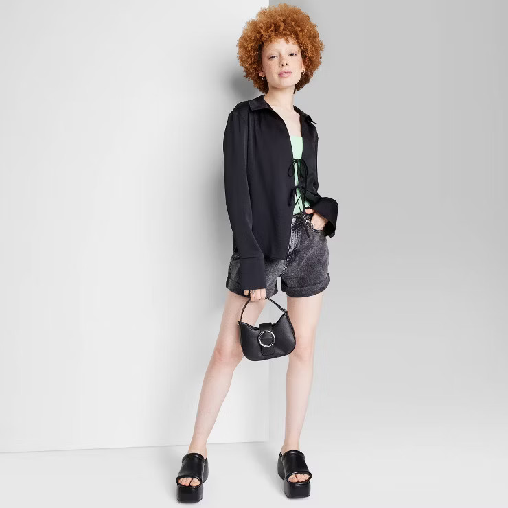 Women's Super-High Rise Rolled Cuff Jean Shorts - Wild Fable™ | Target