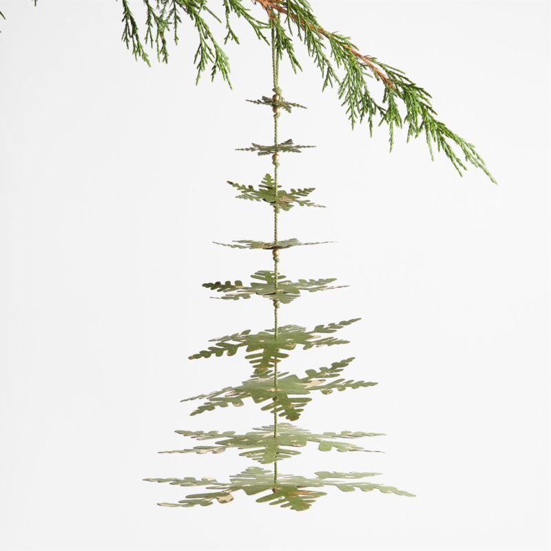Collapsing Paper Tree Christmas Tree Ornament | Crate and Barrel | Crate & Barrel