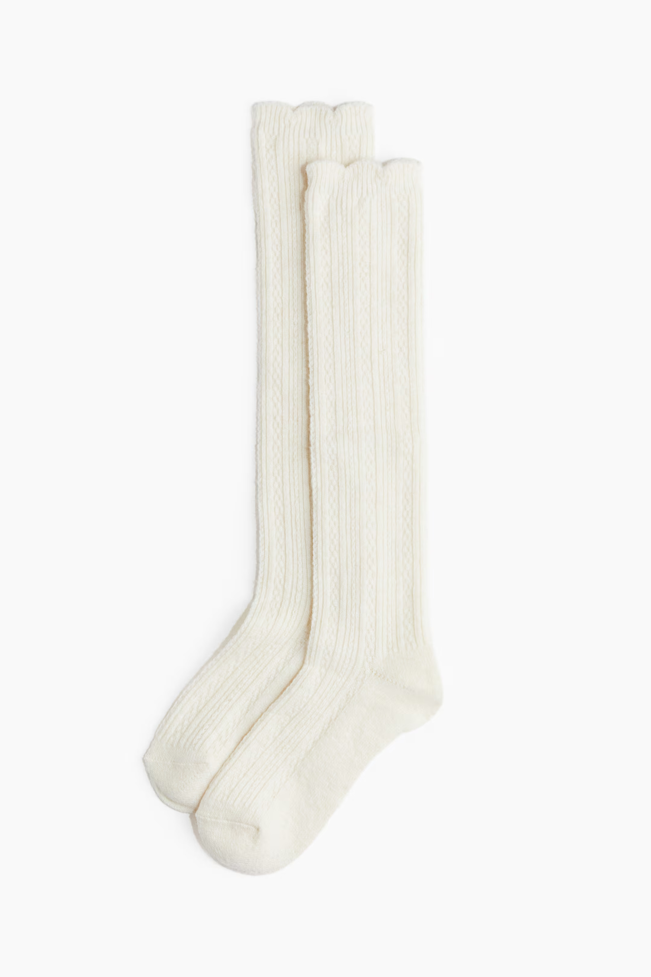 Pattern-knit knee-high socks | H&M (UK, MY, IN, SG, PH, TW, HK)