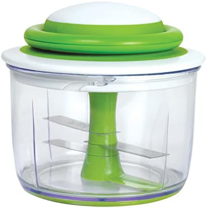 Chef'n VeggiChop Hand-Powered Food Chopper (Arugula), 5.5" x 5.5" x 5" | Amazon (US)