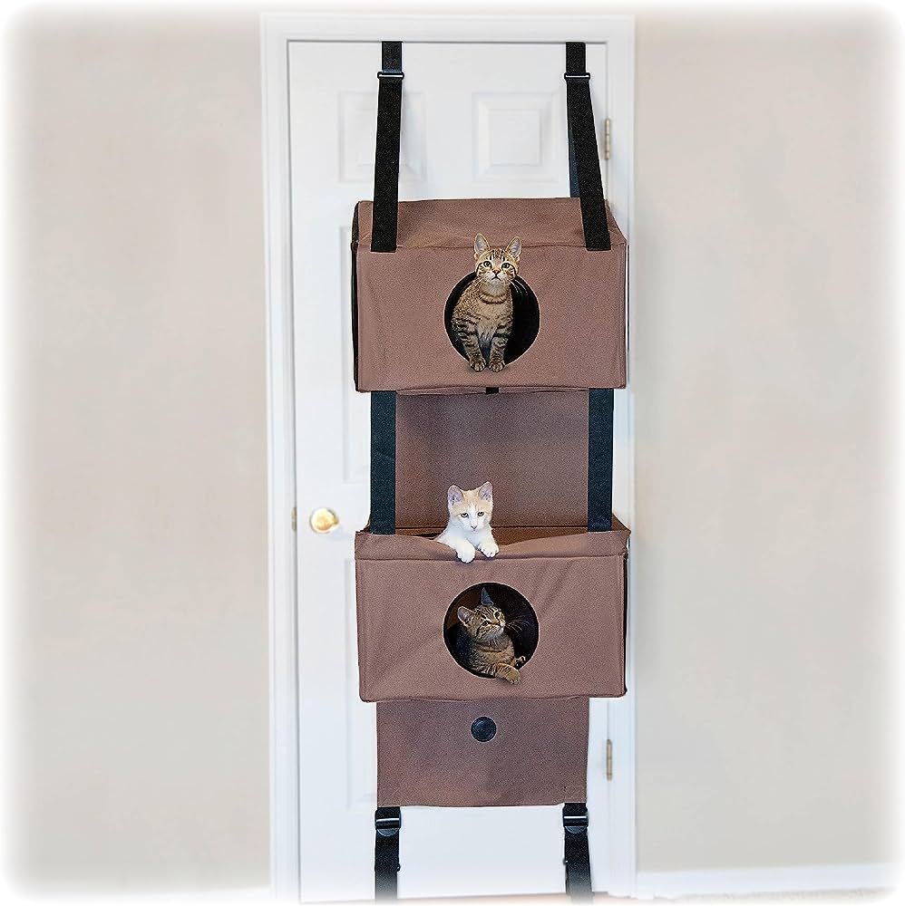 K&H Pet Products Hangin' Feline Funhouse Cat Furniture Tan Small 70 X 22 X 12 Inches | Amazon (US)