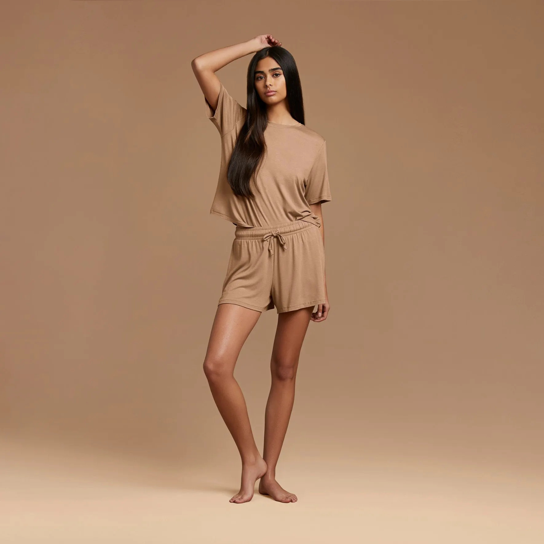 Women's Pajama Shorts Set | Cinnamon - nuuds | nuuds