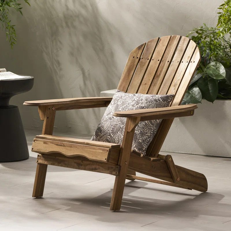 Kalicki Solid Wood Folding Adirondack Chair | Wayfair North America
