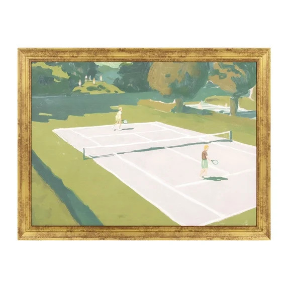 My Texas House Tennis Court Views 24x18 Framed Wall Art | Walmart (US)