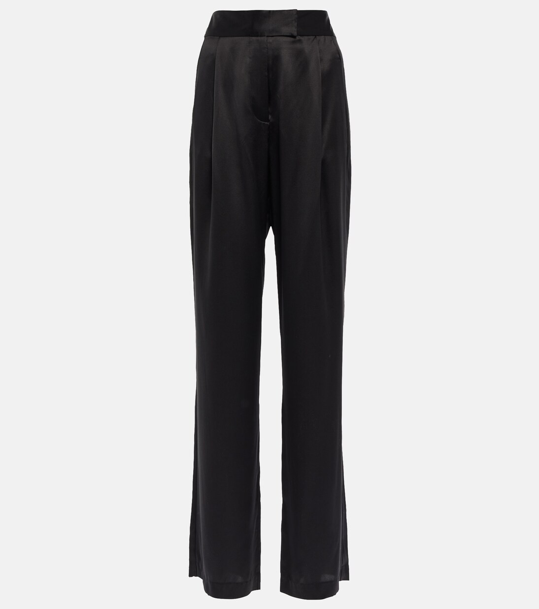 High-rise wide-leg silk satin pants | Mytheresa (US/CA)