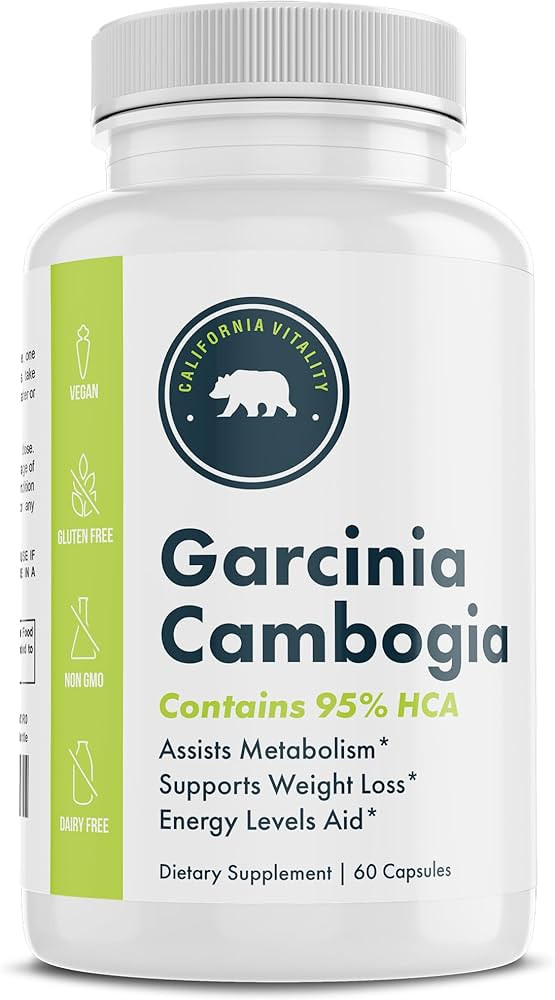 Garcinia Cambogia, Natural Support, 95% HCA 60 Capsules, with Chromium - Made in the USA, Vegan, ... | Amazon (US)