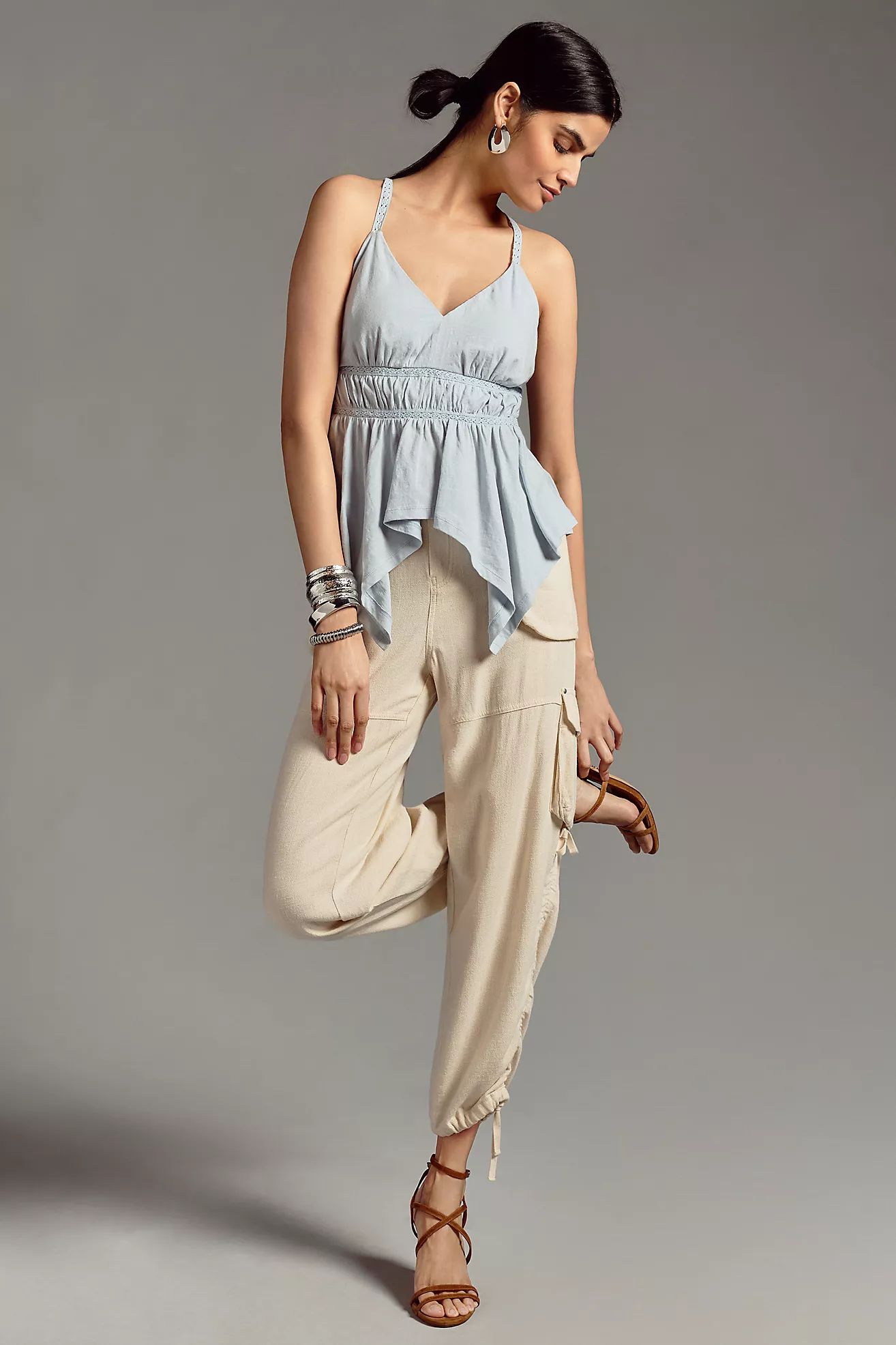 By Anthropologie V-Neck Asymmetrical Top | Anthropologie (US)