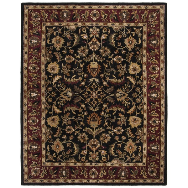 Heritage HG-953 Black/Red (A) Wool Hand-Tufted Area Rug | Rugs Direct