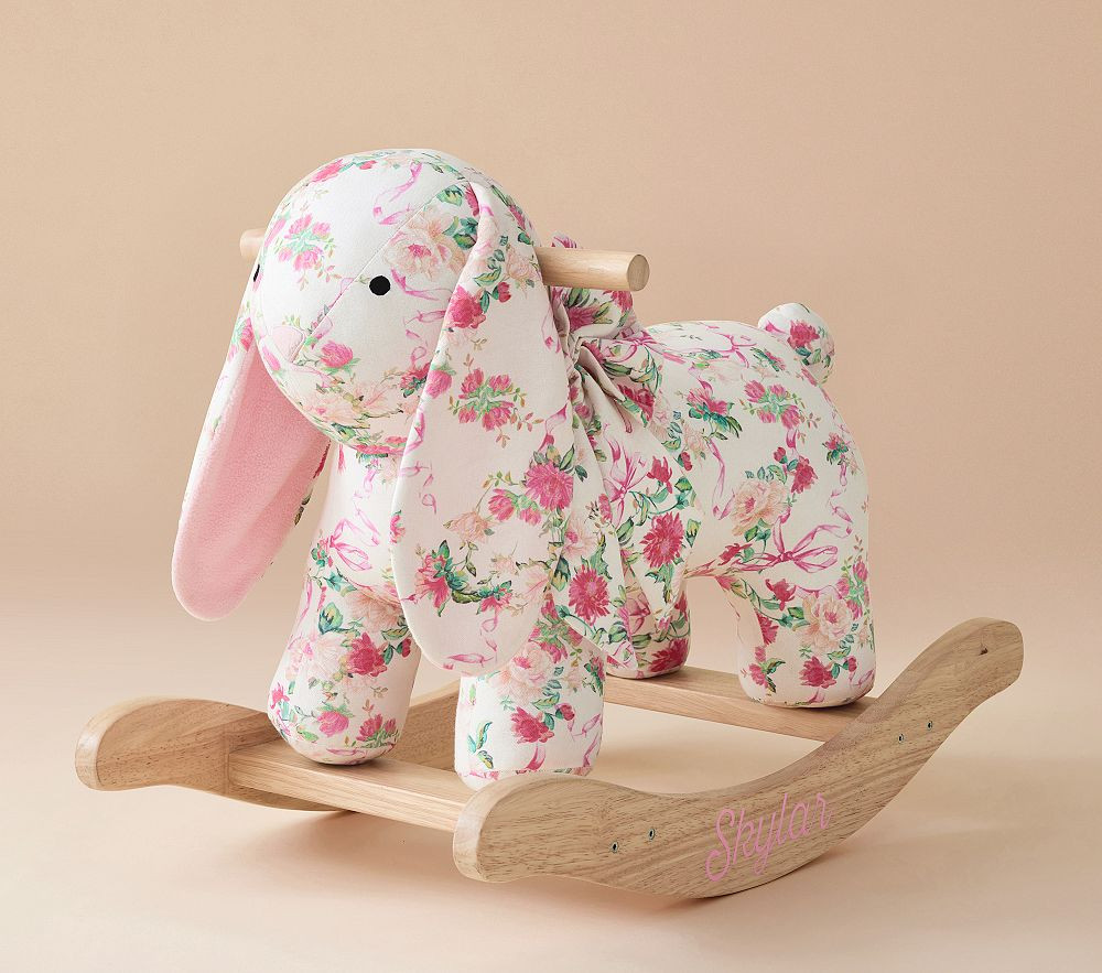 LoveShackFancy Bunny Plush Nursery Rocker | Pottery Barn Kids