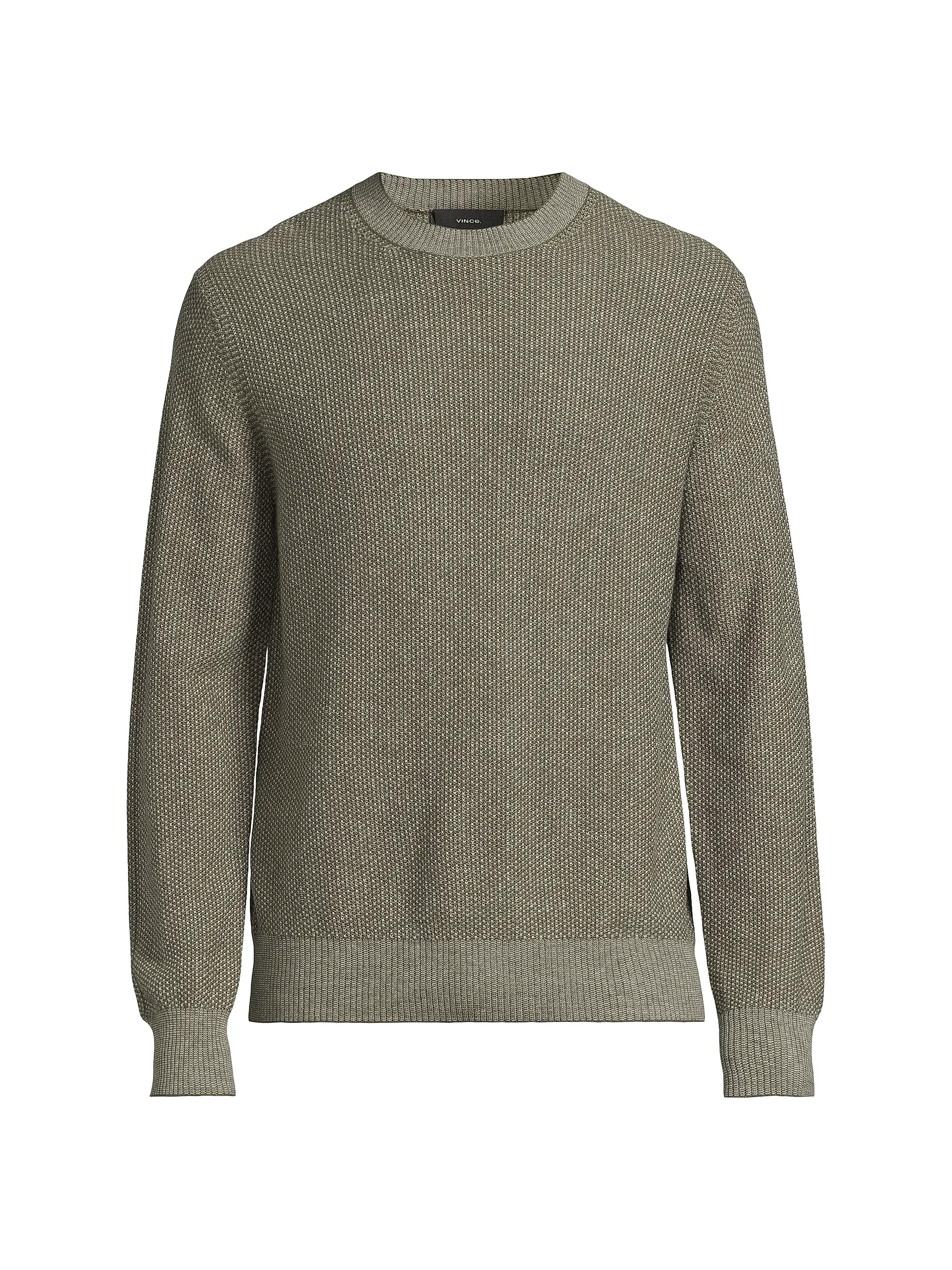 Geo Jacquard Long-Sleeve Crewneck Sweater | Saks Fifth Avenue