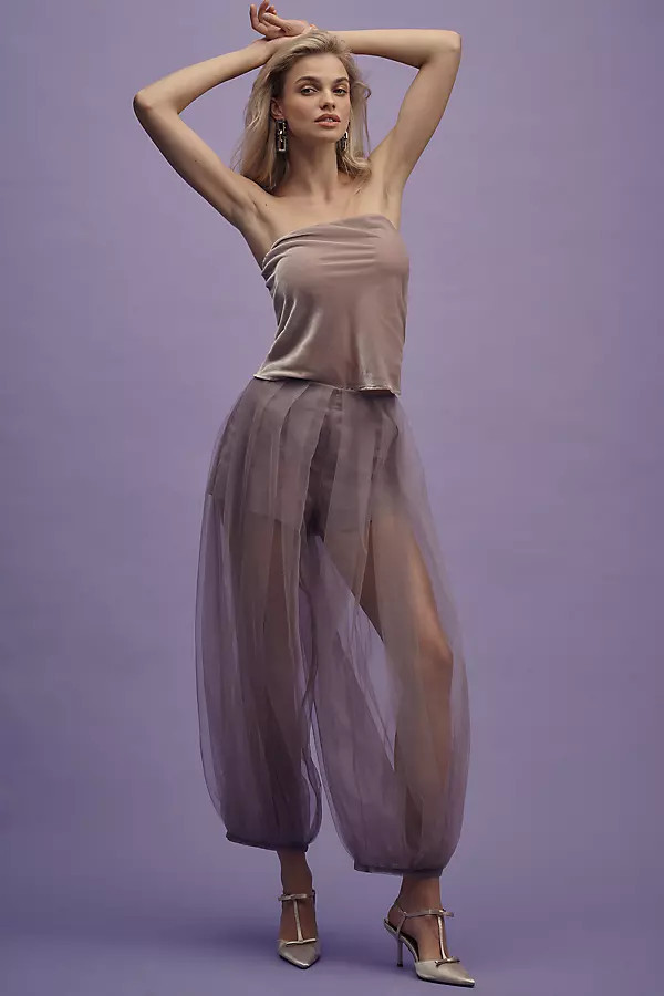 Tulle Balloon-Leg Pants | Anthropologie (US)