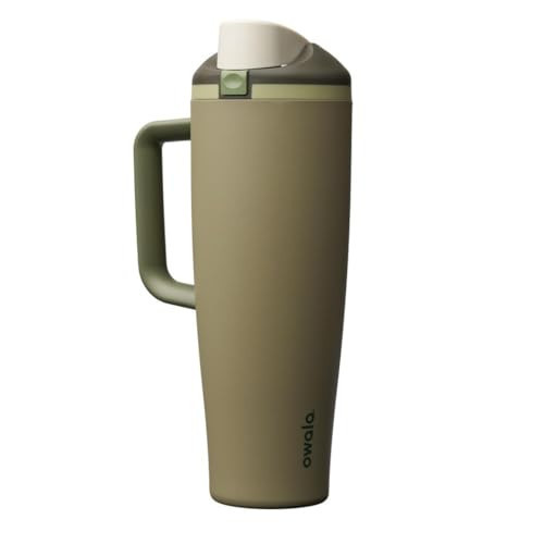 Owala FreeSip Tumbler Insulated Stainless Steel Water Bottle with Built-in Straw and Side Handle, For Travel, Work, School, and Sports, 40oz, BPA Free, Leak Proof, Off Road | Amazon (US)