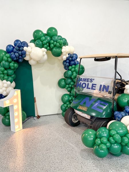 A hole in one first birthday! ⛳️ 

• baby birthday, kids birthday, golf theme, golf party, masters party, par tee, amazon finds, backdrops, decal sign, Etsy, baby boy, kids wooden golf set

#LTKbaby #LTKparties #LTKfamily