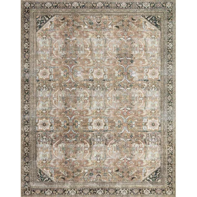 Vache Oriental Orange/Beige Area Rug | Wayfair North America