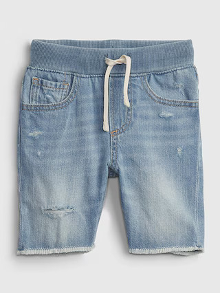 Toddler Pull-On Denim Shorts with Washwell | Gap (US)