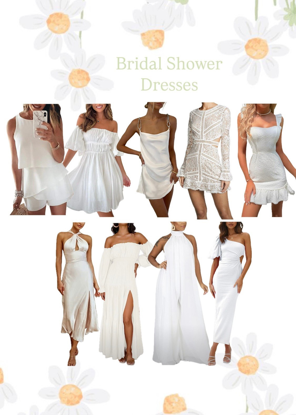 BRIDAL SHOWER 💍 Bridal shower, bridal shower dress, bridal shower dresses, bridal shower inspo, bridal shower inspiration, bridal wardrobe, white dress, white dresses, engagement pictures, formal white dress, formal white dresses, bride, bride to be, 2025 bride, 2025 brides, engagement look, engagement looks, wedding dress, wedding dresses, engagement party, bridesmaid luncheon, bachelorette, rehearsal dinner, reception, after party, 

#LTKFindsUnder100 #LTKWedding