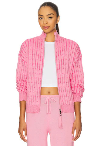 Frankies Bikinis Bea Cable Knit Sweater in Sweetheart from Revolve.com | Revolve Clothing (Global)