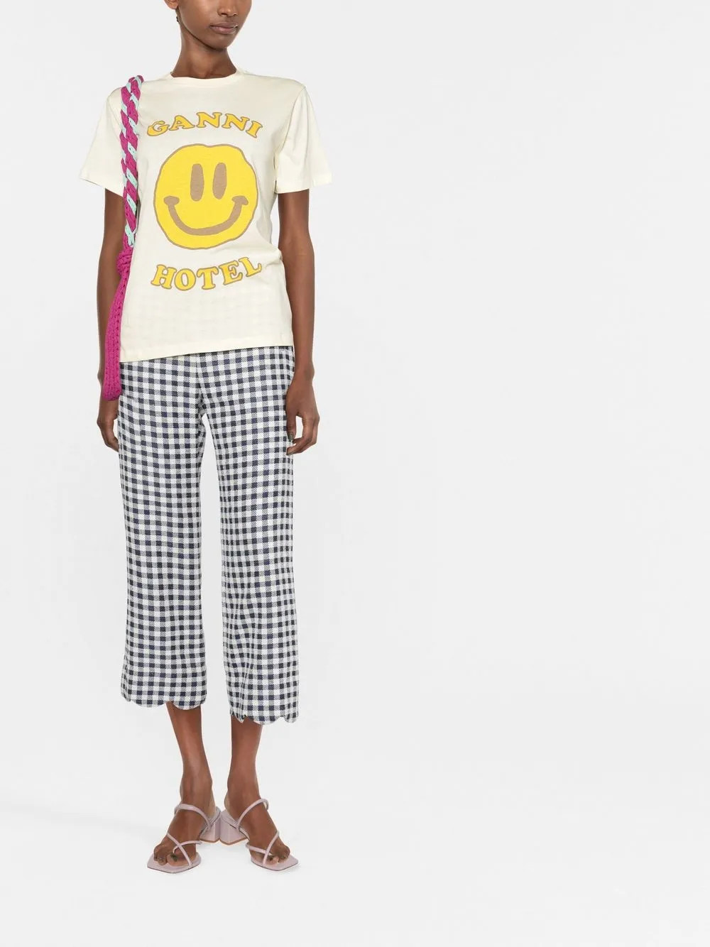 smile-print cotton T-shirt | Farfetch Global