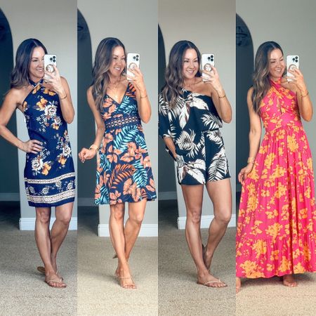 Resort Wear Styles

Use code HOLLYS15 for 15% off orders $65+ or HOLLYS20 for 20% off orders $109+

I am wearing XS in all styles - navy, tropical, tropical leaf print, and pink and orange - all TTS!

Resort wear  Resort style  Vacation outfit  Vacation style  Maxi dress  Mini dress  Romper  Floral dress  Beach outfit  EverydayHolly


#LTKTravel #LTKSeasonal #LTKStyleTip