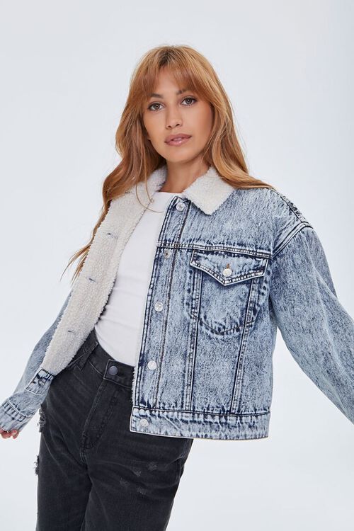 Acid Washed Denim Jacket | Forever 21 (US)