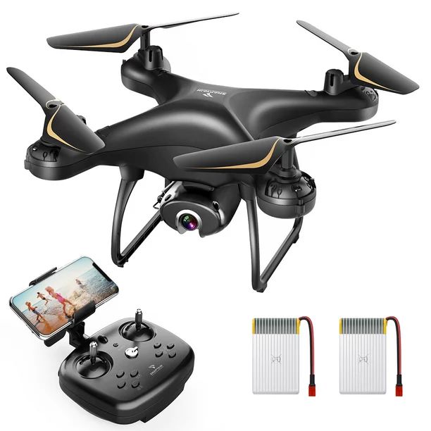 Snaptain SP650 Drones with 2K Camera for Adults 2 Batteries Offer 24 Mins Flight Time Black | Walmart (US)