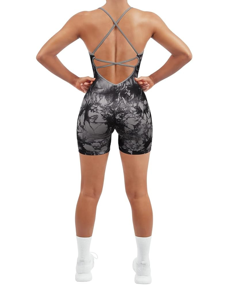SUUKSESS Women Strappy Romper Seamless Jumpsuit Tummy Control Padded Sports Bra | Amazon (US)