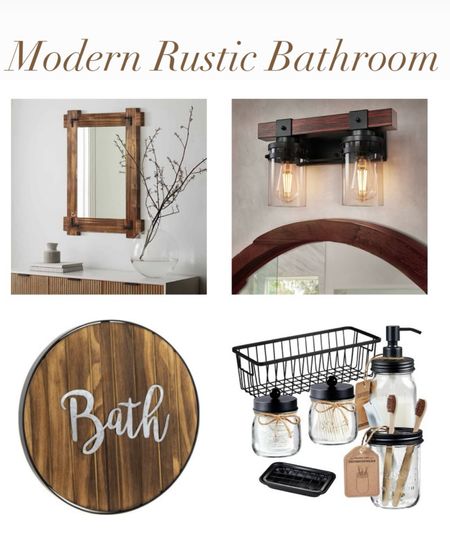 Modern Rustic bathroom decor, home decor

#LTKstyletip #LTKhome #LTKfamily