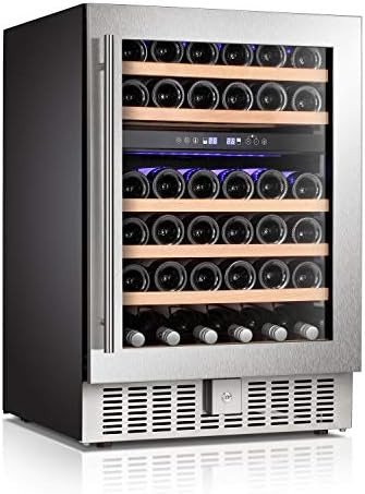 Antarctic Star 24" Wine Cooler Beverage Refrigerator Beer Mini Fridge 46 Bottles Dual Zone Built-... | Amazon (US)
