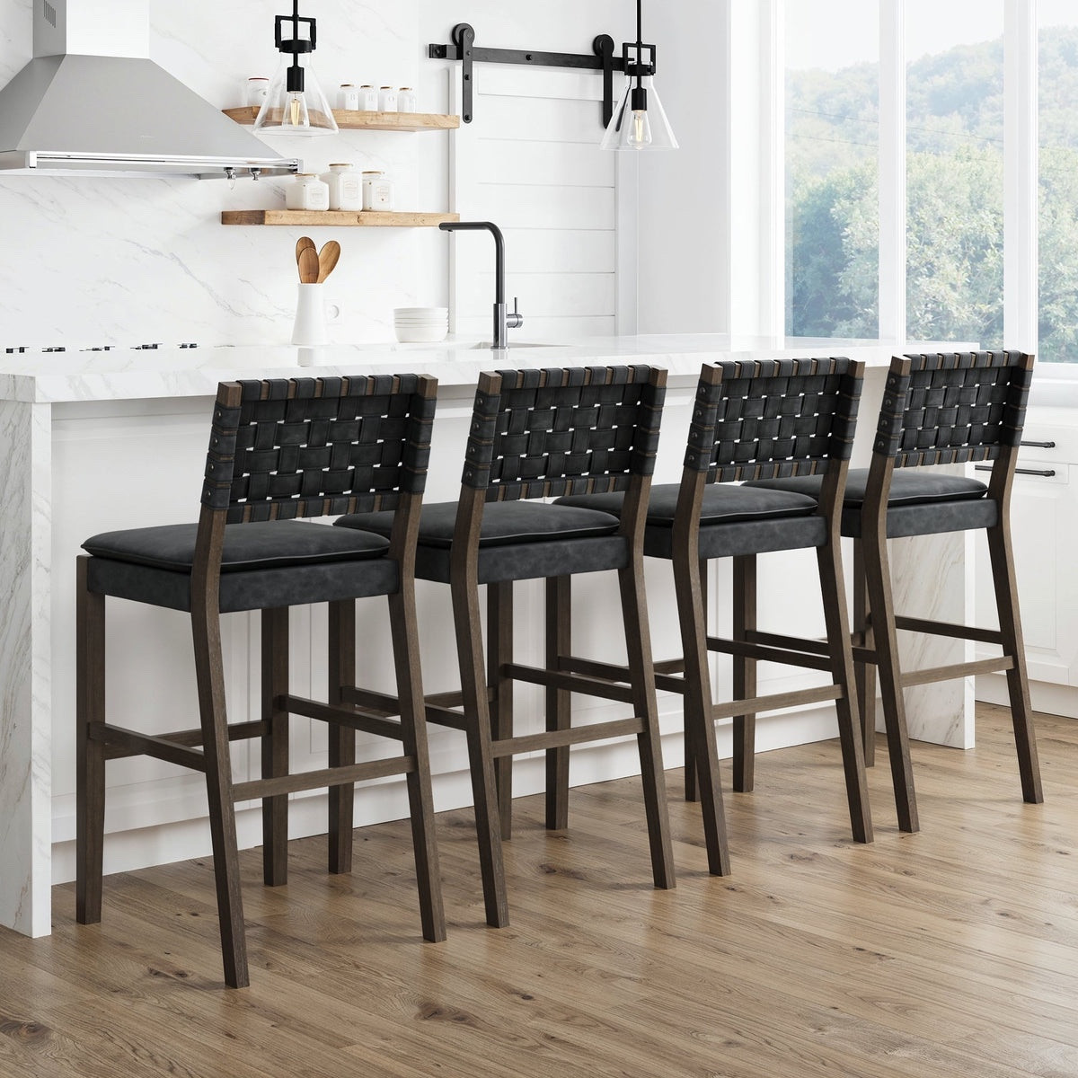 Faux leather bar stools in Barbie counter height

We love these modern looking bar stools by Nathan James. They are beautiful, easy to clean and add character to your kitchen  

#LTKMidsize #LTKFamily #LTKSaleAlert