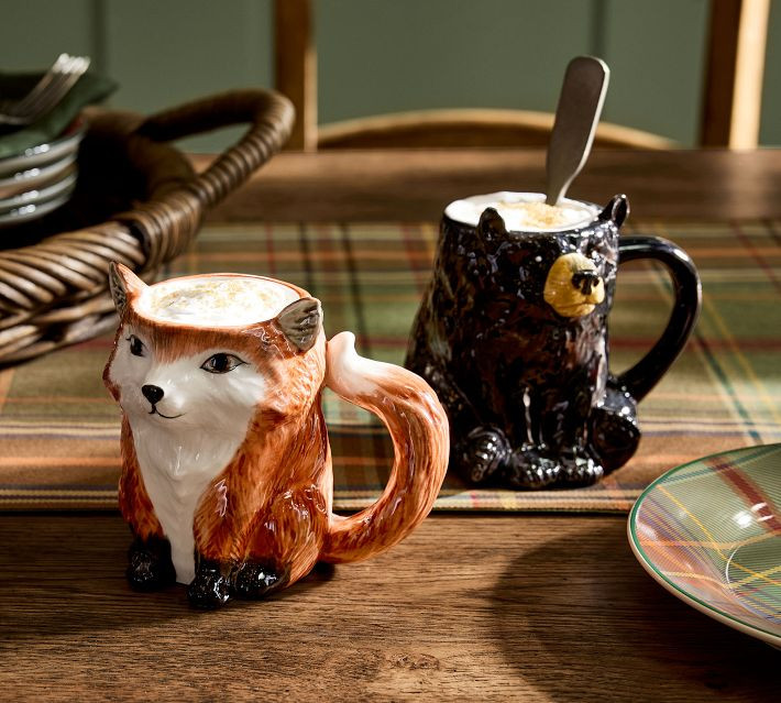 Fantastical Forest Stoneware Figural Mugs | Pottery Barn (US)