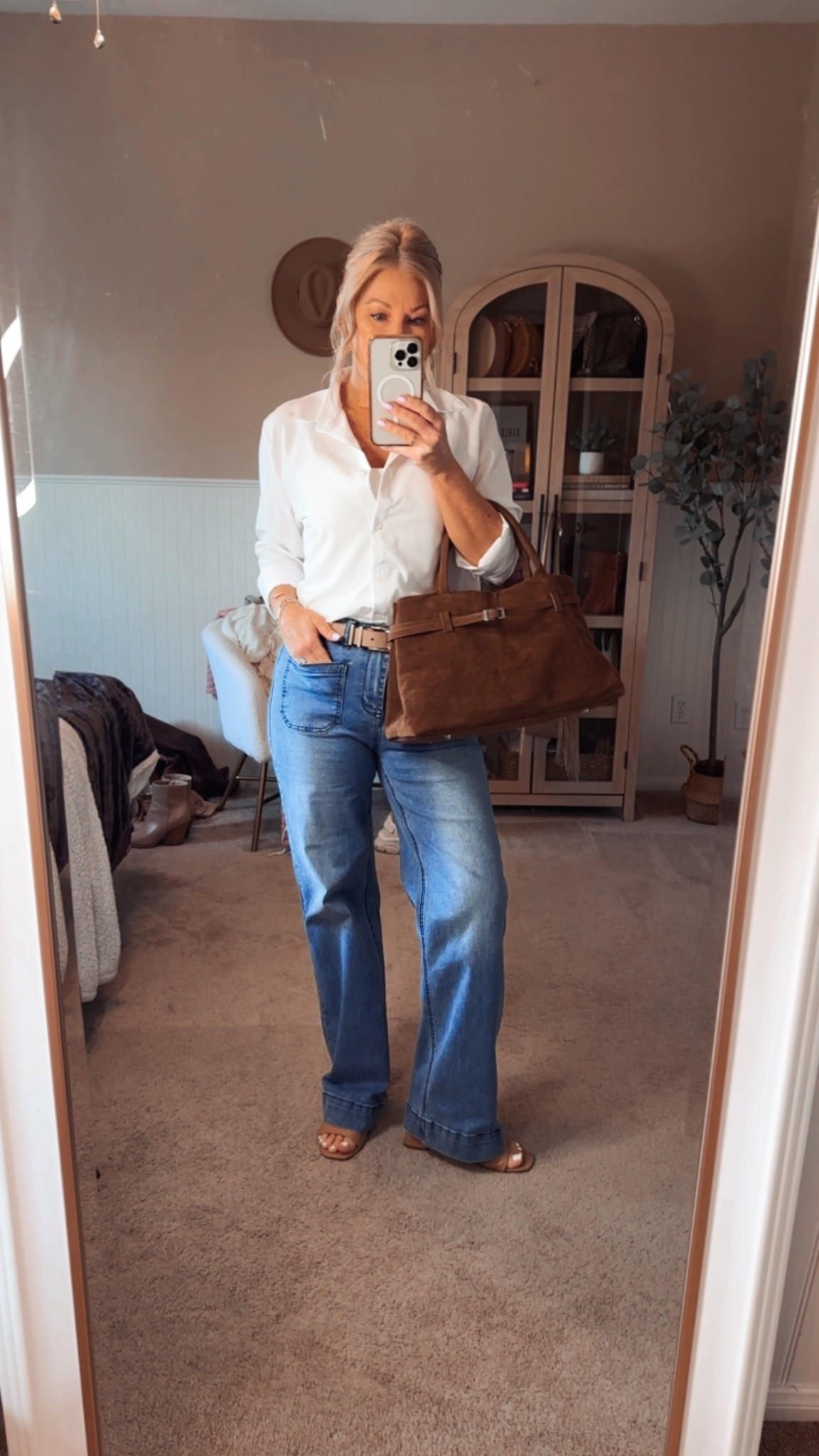 Business casual workwear
Casual Friday
Button down white shirt

#LTKootd #LTKOver40 #LTKPetite