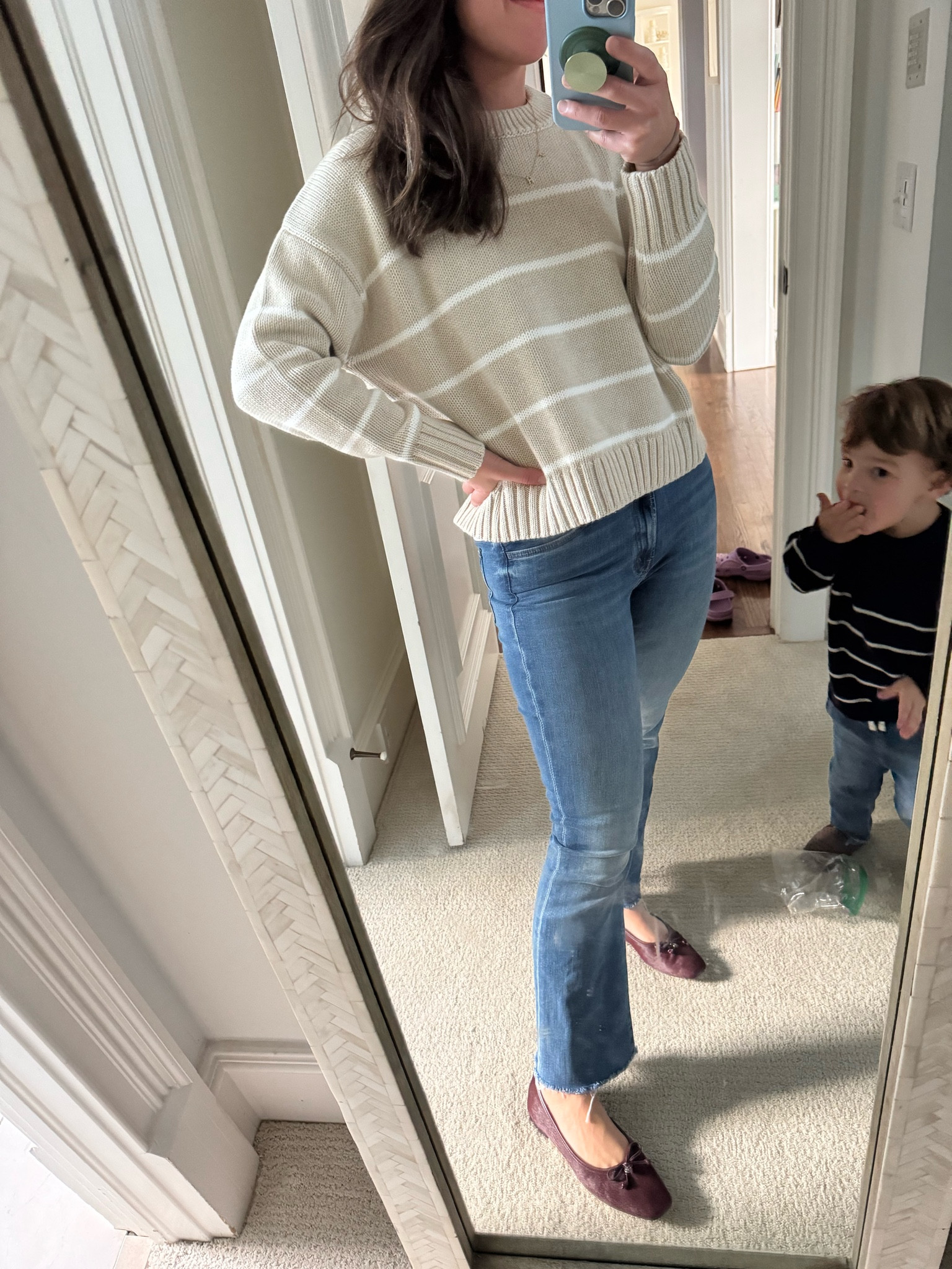 Super cute organic cotton sweater and my snack buddy 

#LTKSeasonal #LTKShoeCrush #LTKFindsUnder50