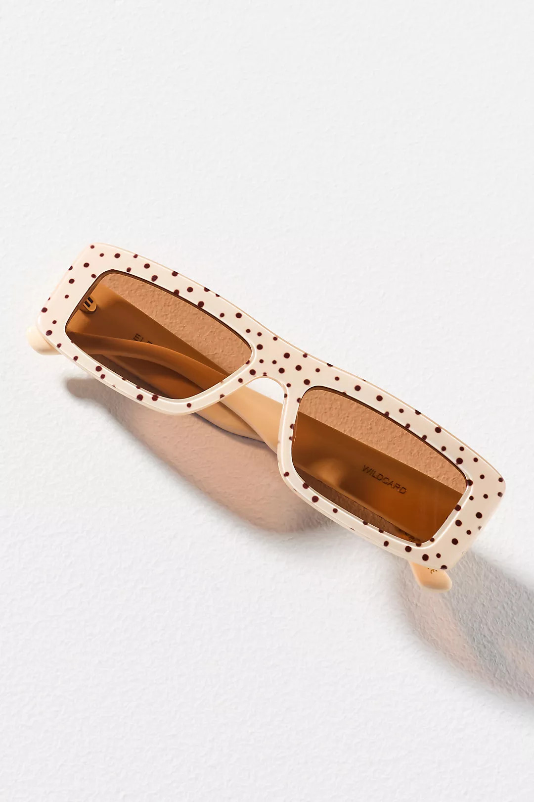 Eleventh Hour Slim Rectangle Patterned Sunglasses | Anthropologie (US)