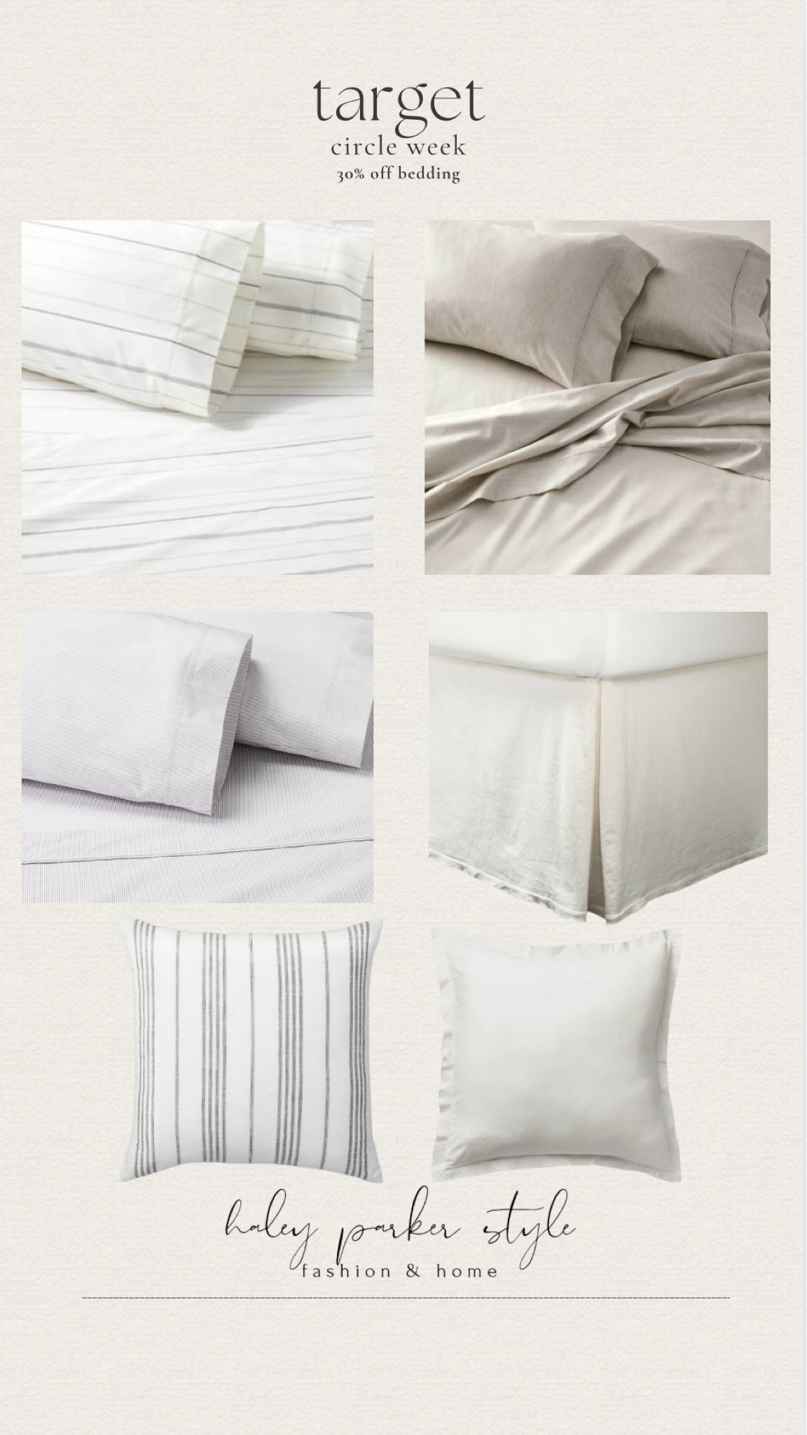 Target circle week - 30% off bedding! 

Bed skirt, pillows, sheets, home 

#LTKSaleAlert #LTKHome #LTKFindsUnder100